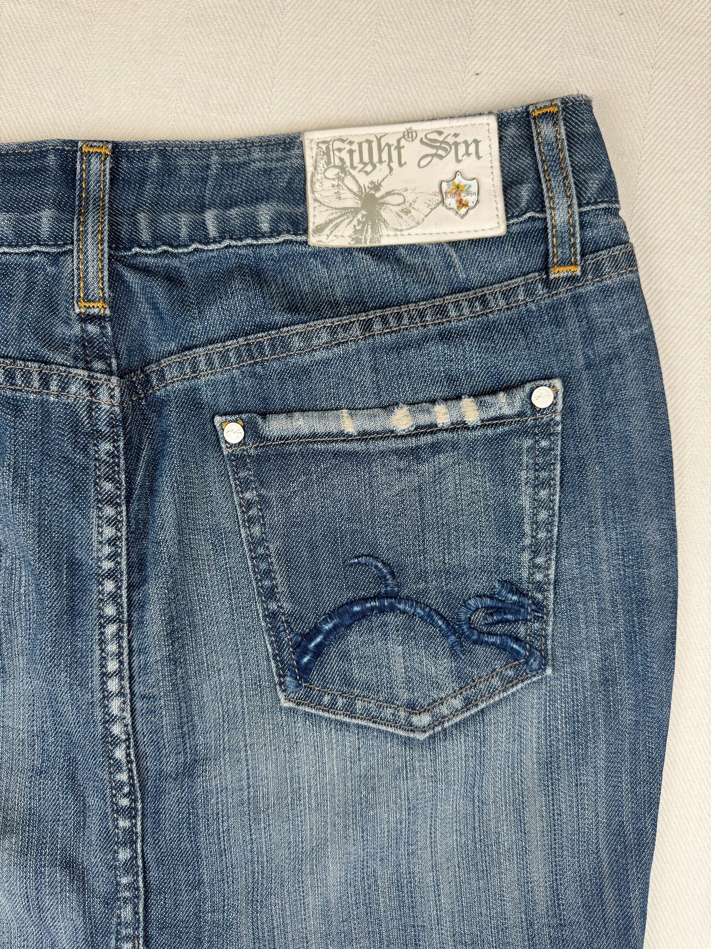 Denim Midi Skirt