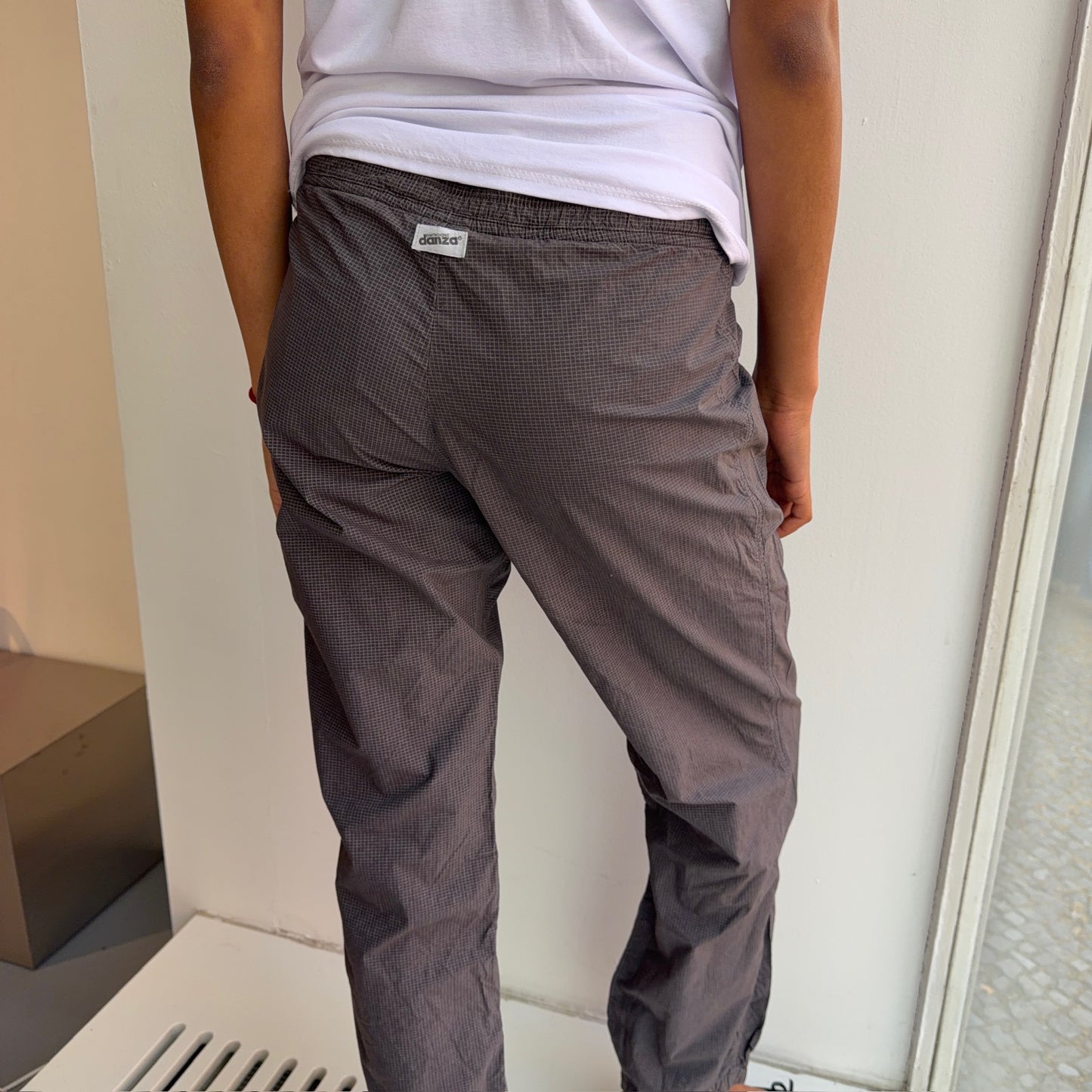 Grey Parachute Pants