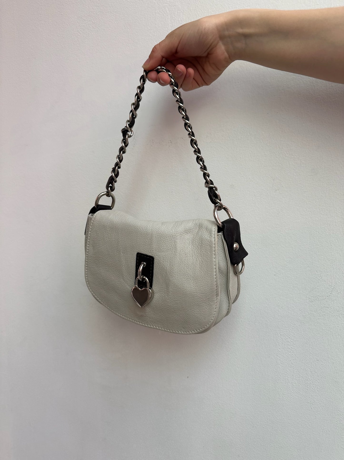 White handbag