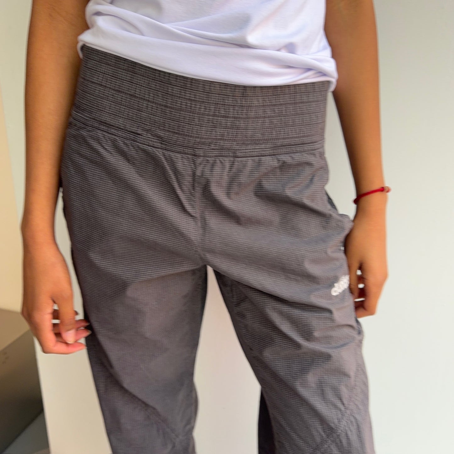 Grey Parachute Pants
