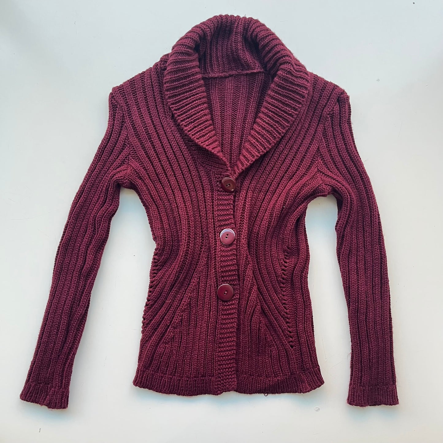 Dark Red Cardigan