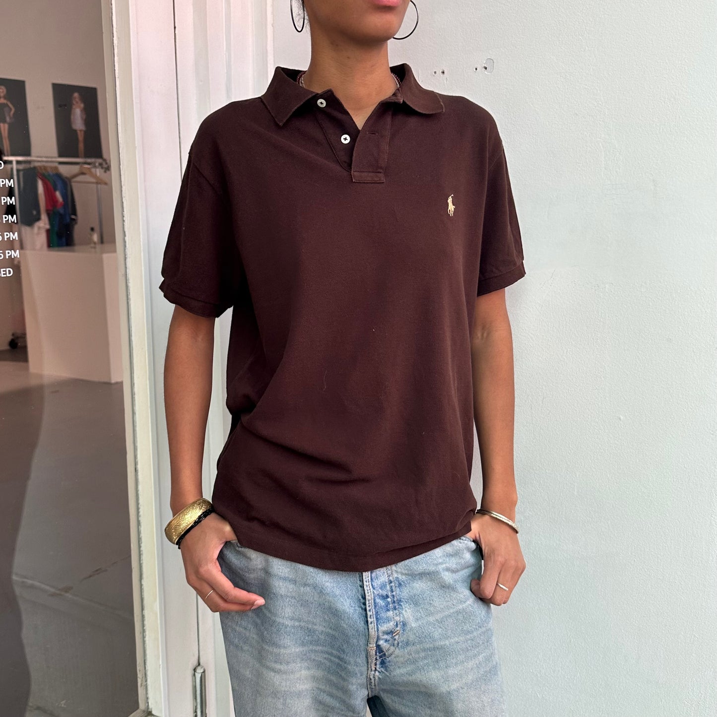Braunes Ralph Lauren Polo T-Shirt