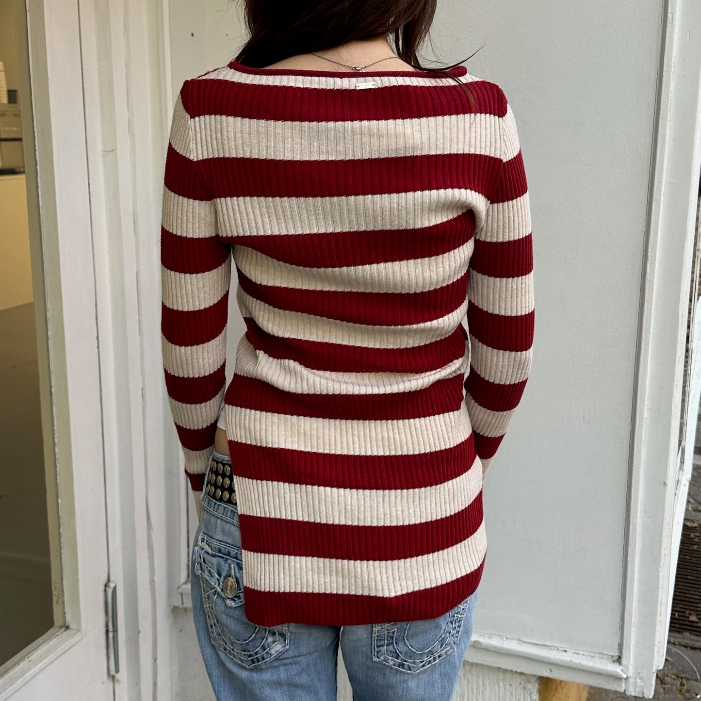 Gestreiftes Langarm Oberteil