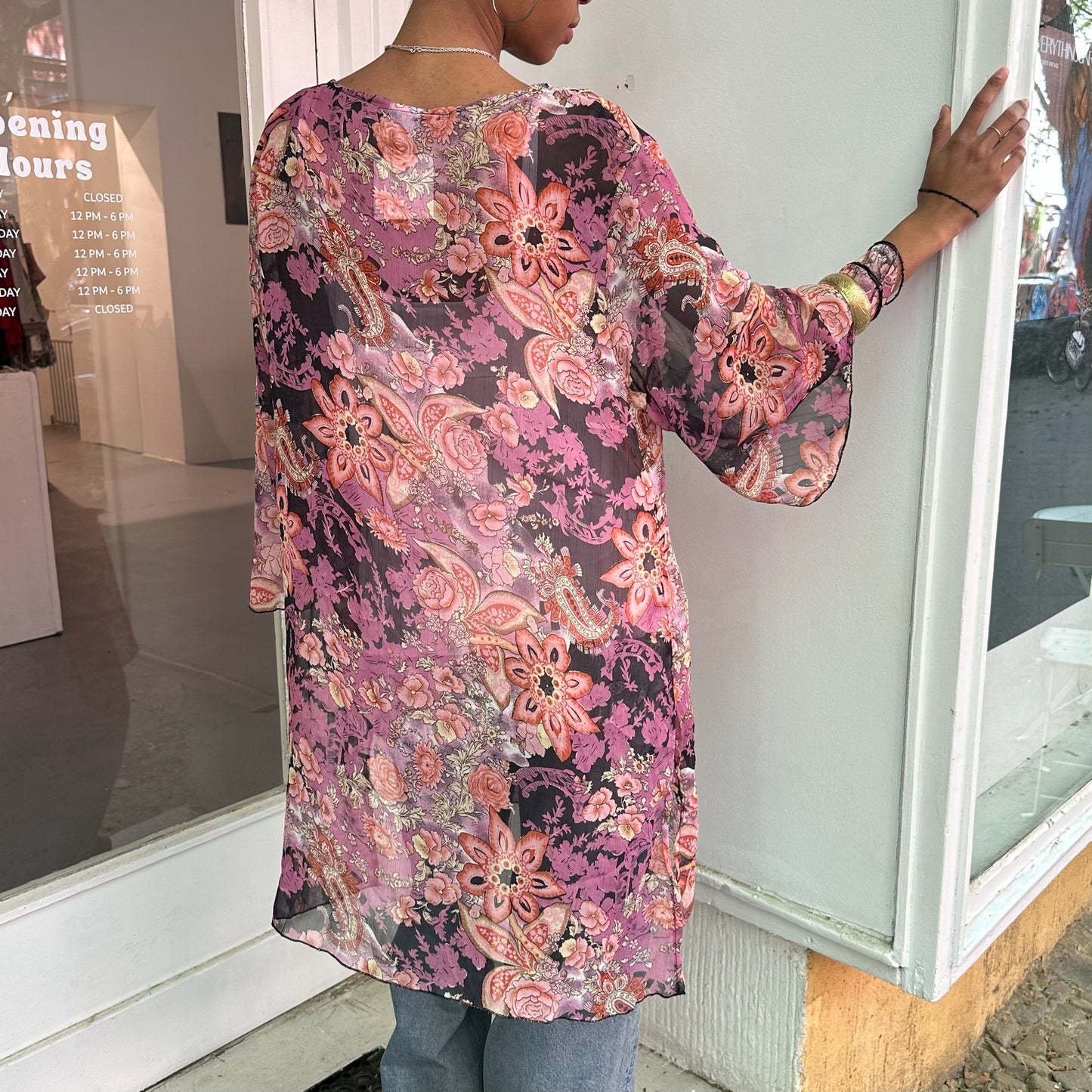 Blusenkleid mit Blumenmuster