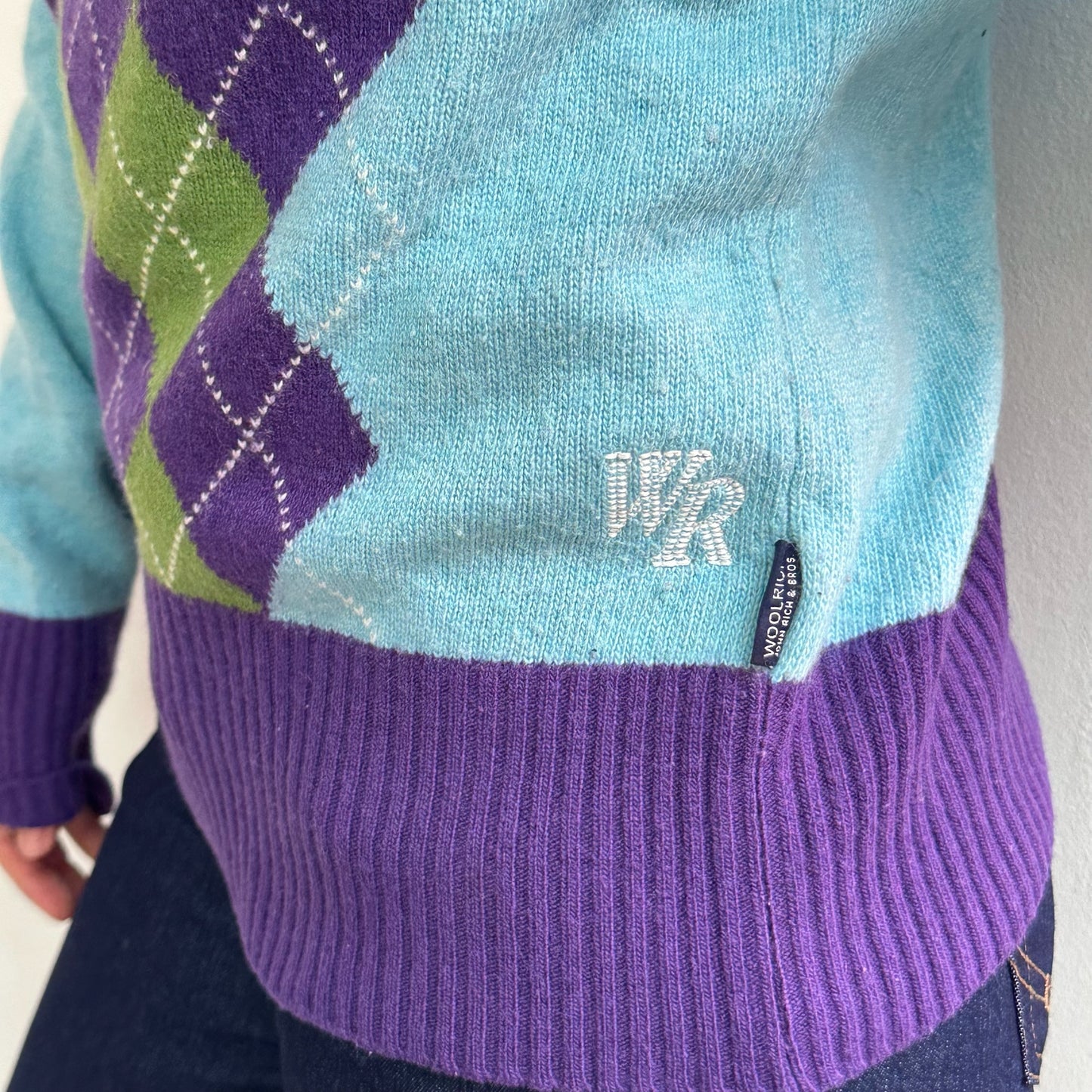 Karierter Pullover