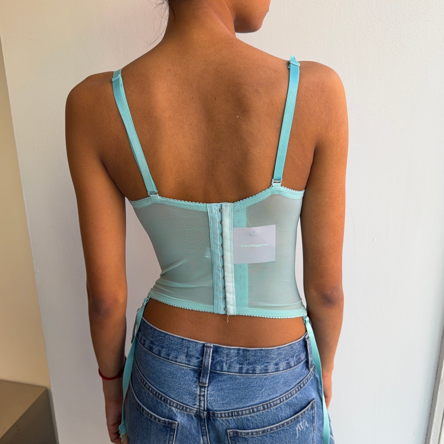 Turquoise corset top