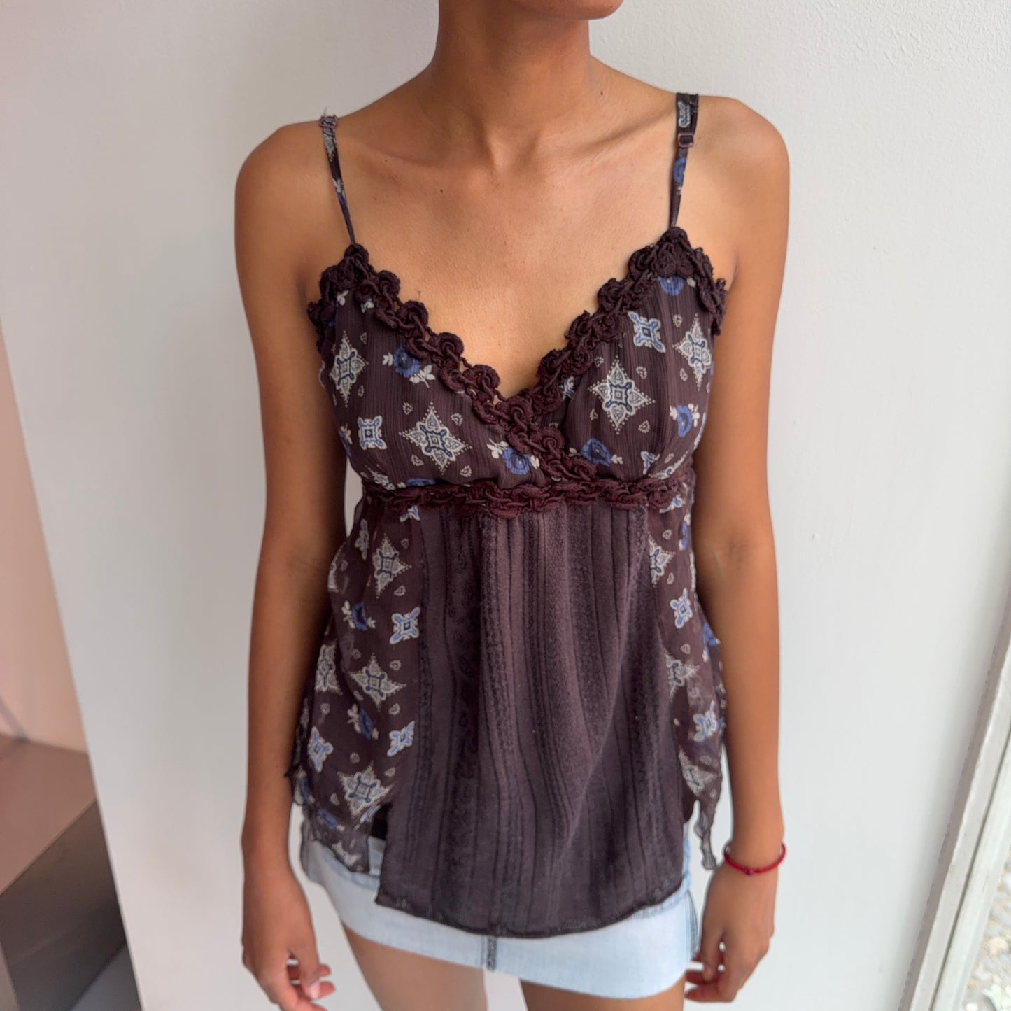 Brown Boho Cami