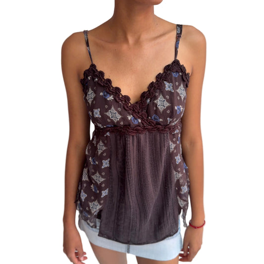 Brown Boho Cami