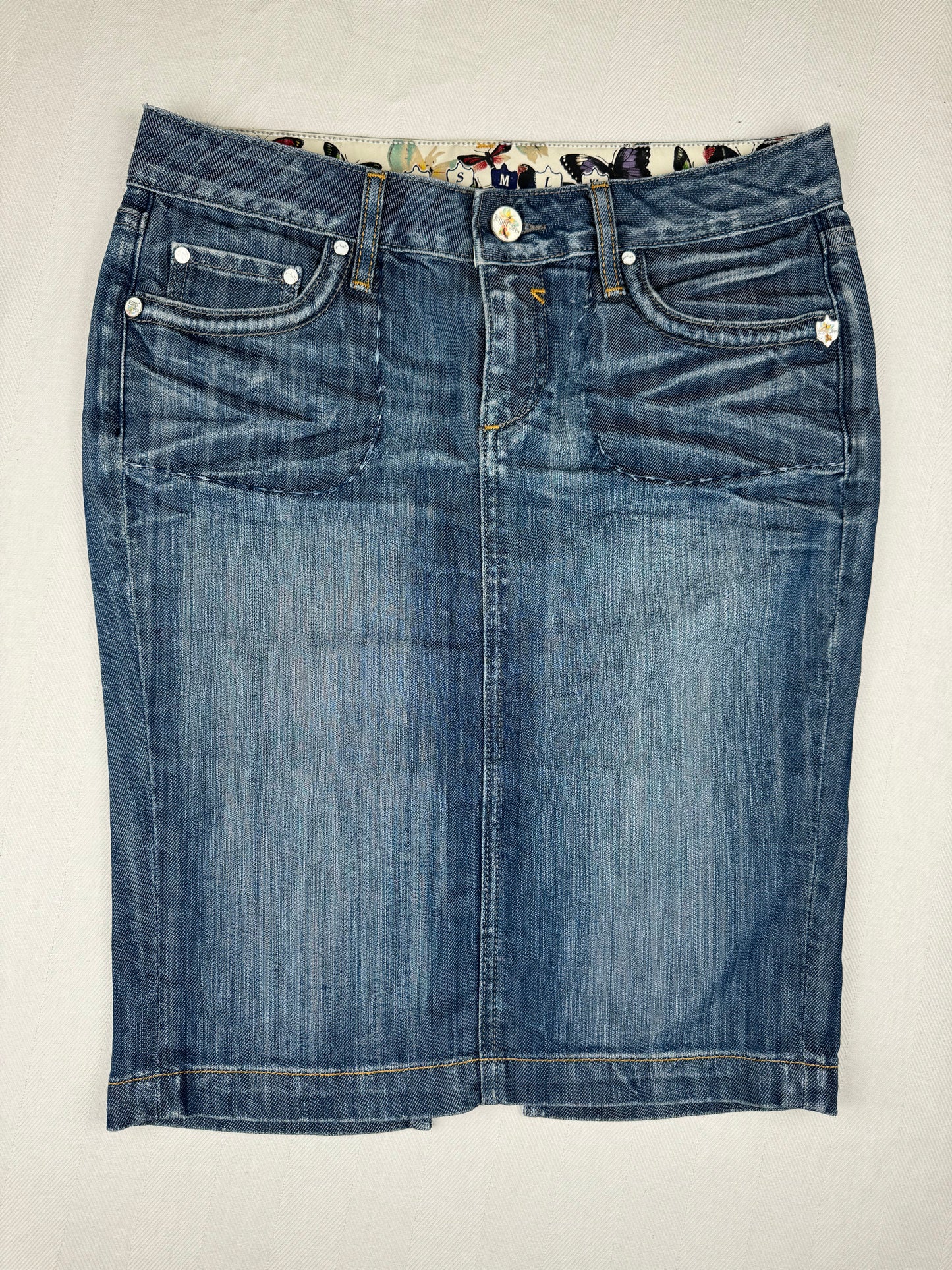 Denim Midi Skirt