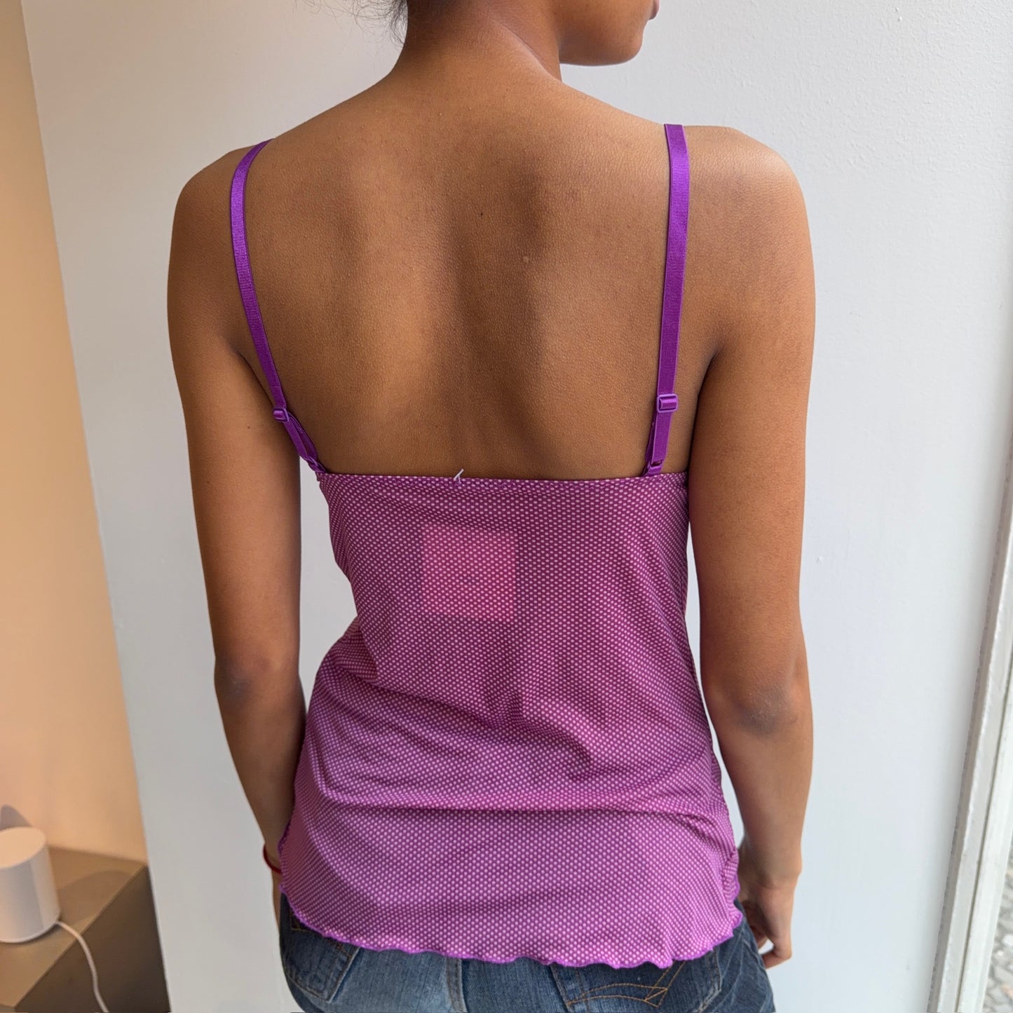 Purple Polka-Dot Cami