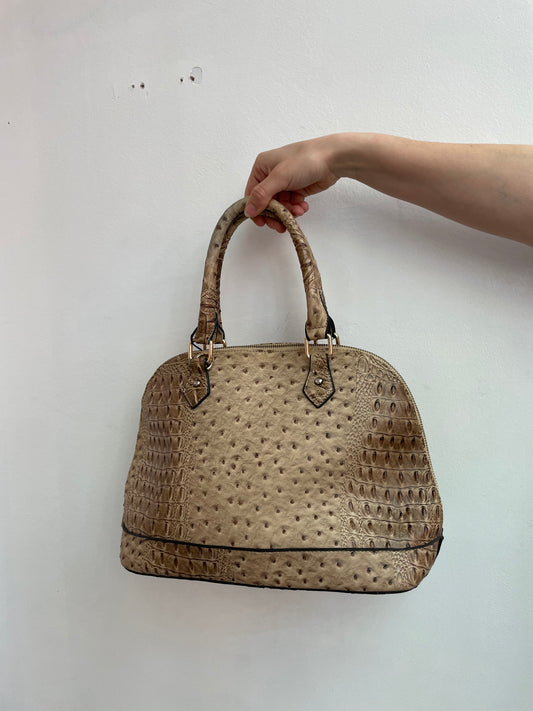 Handtasche in Krokodilleder-optik