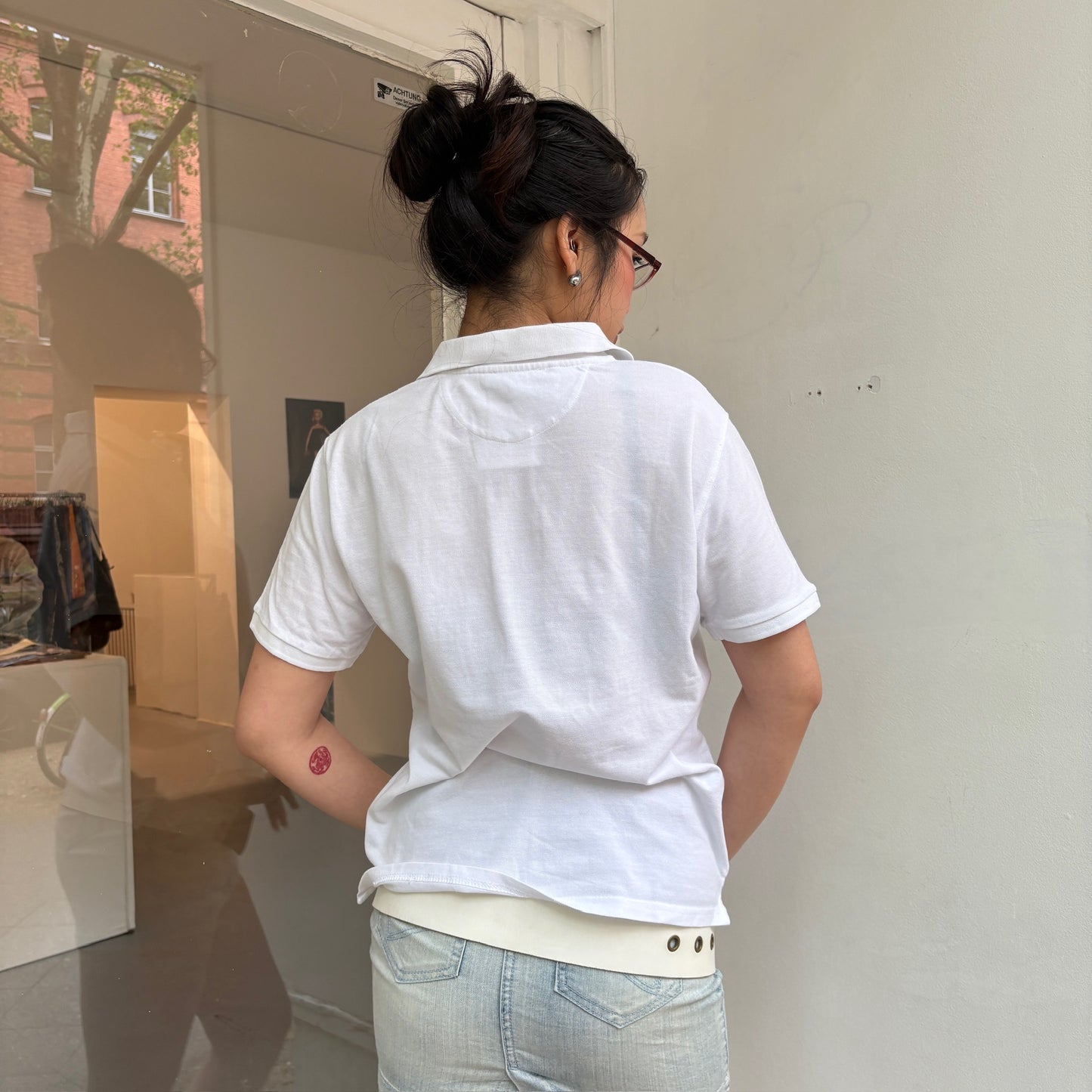 Weißes Polo T-Shirt