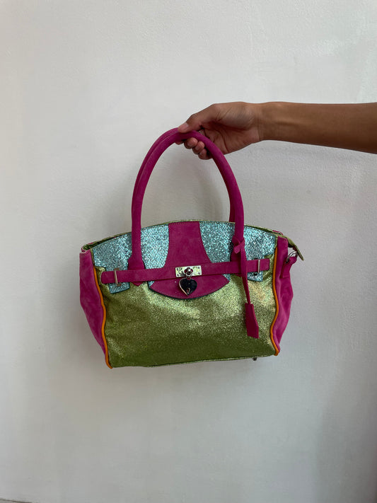 Glitzer Handtasche