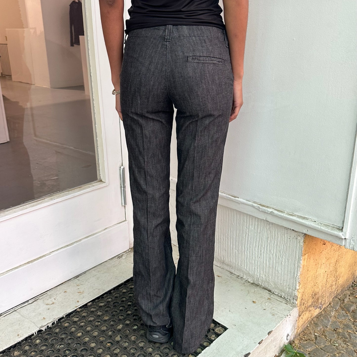 Dunkelgraue Y2K Jeans