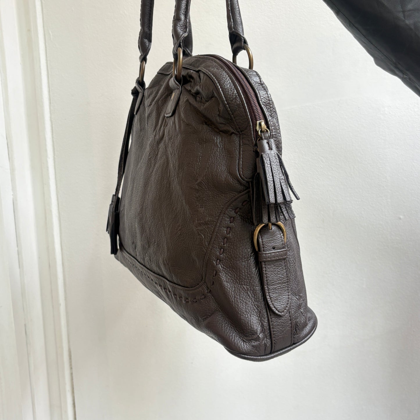Braune Ledertasche