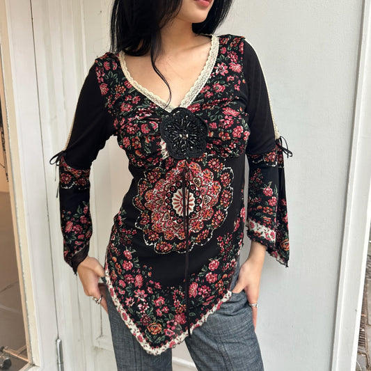 Long sleeve mit Muster