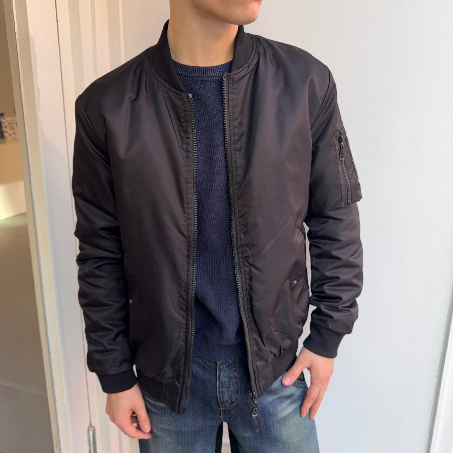 Black Bomber Jacket