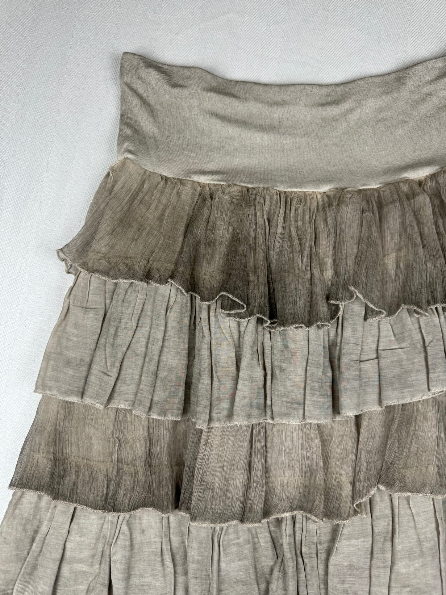 Beige Flowy Skirt