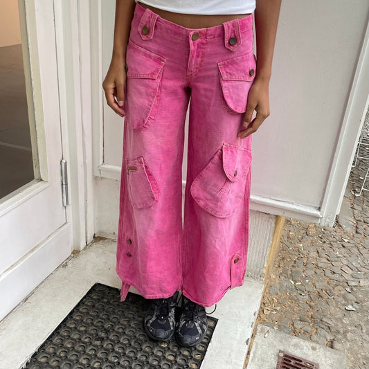 Pink Cargo Jeans