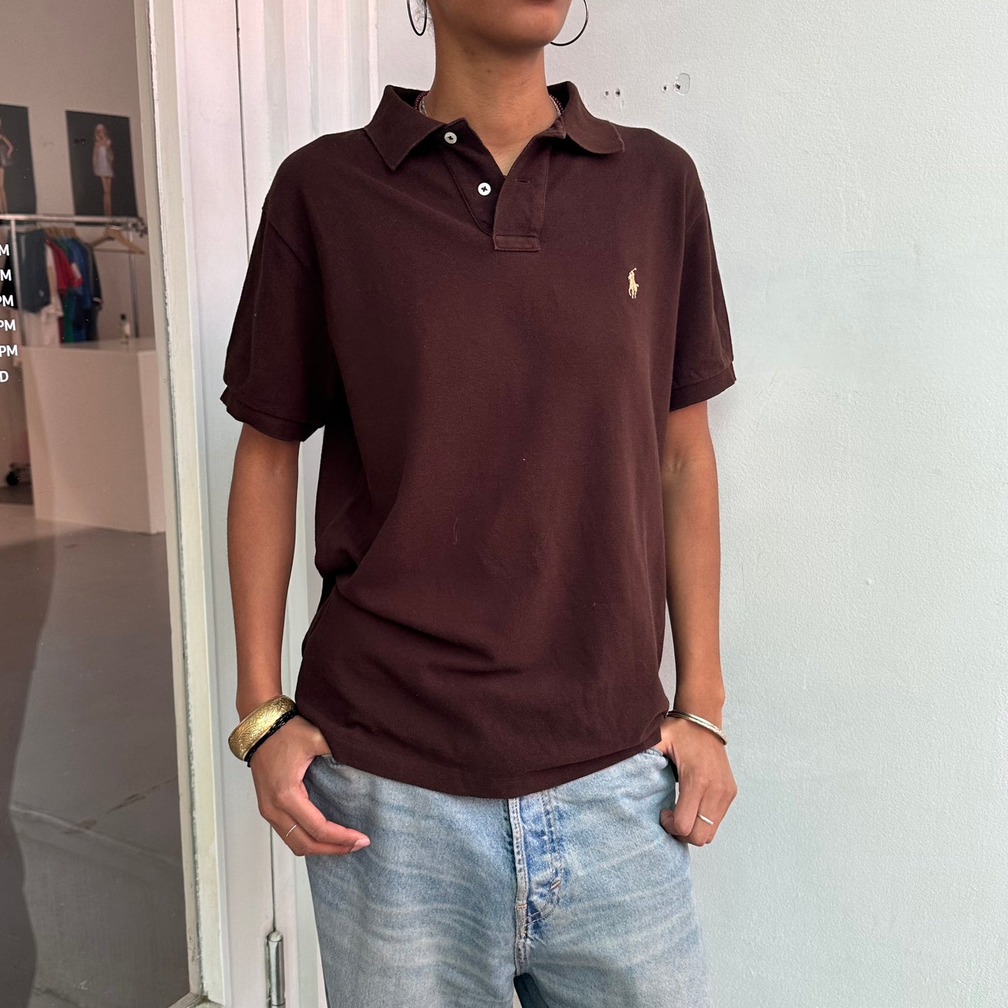 Braunes Ralph Lauren Polo T-Shirt
