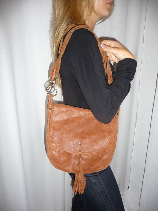 Braune Ledertasche