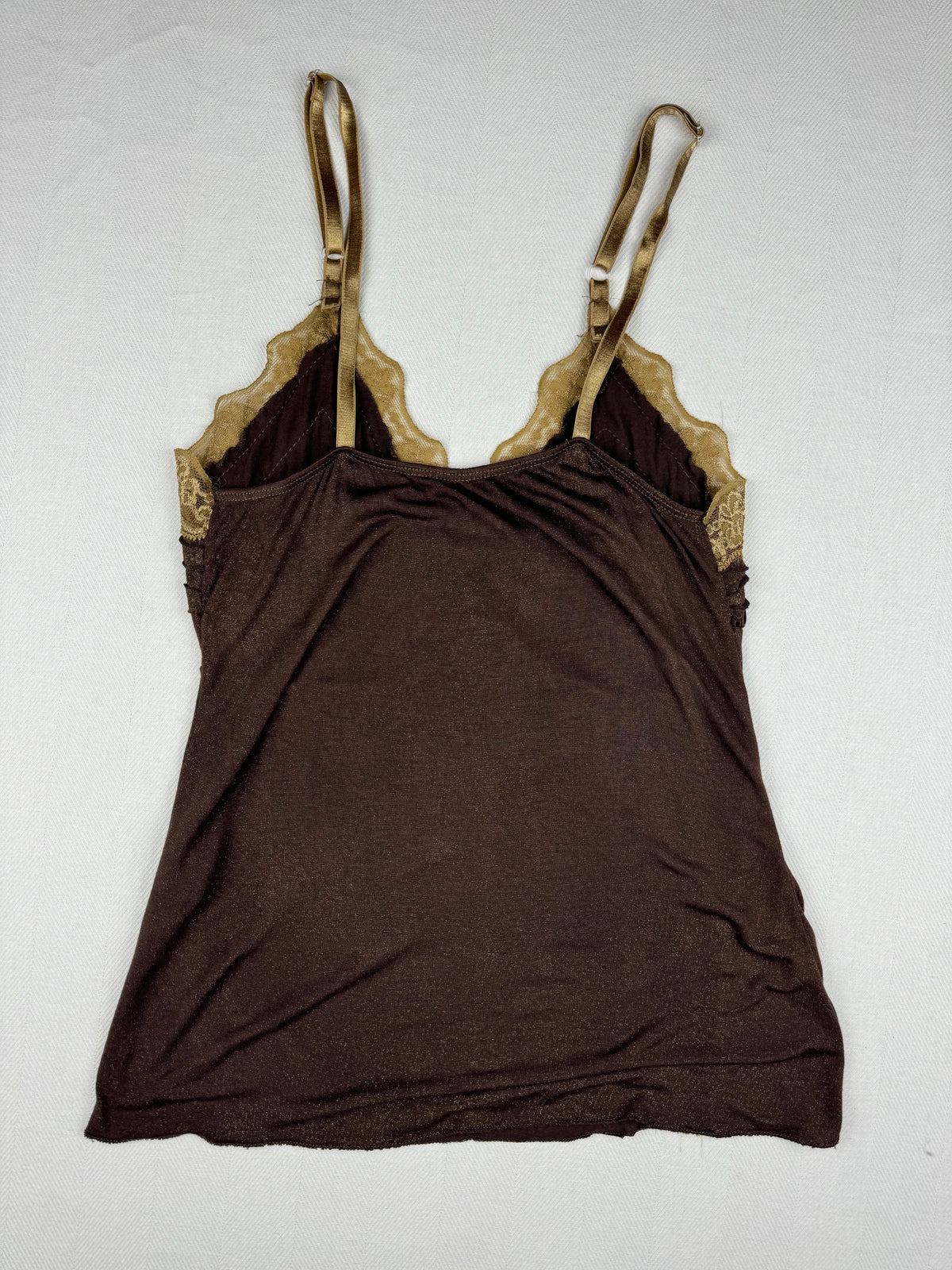 Brown Glittery Top