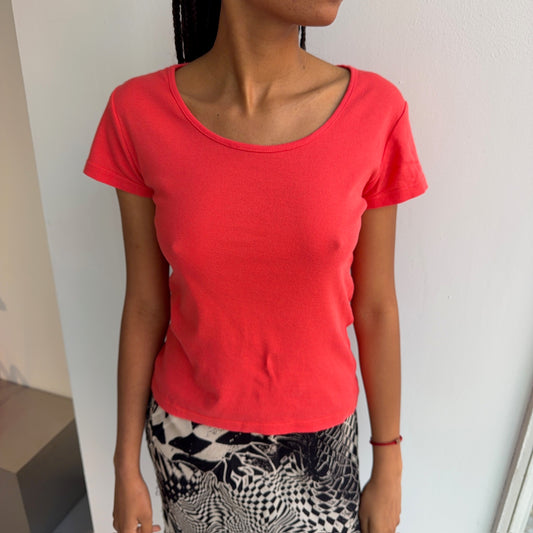 Coral Baby Tee