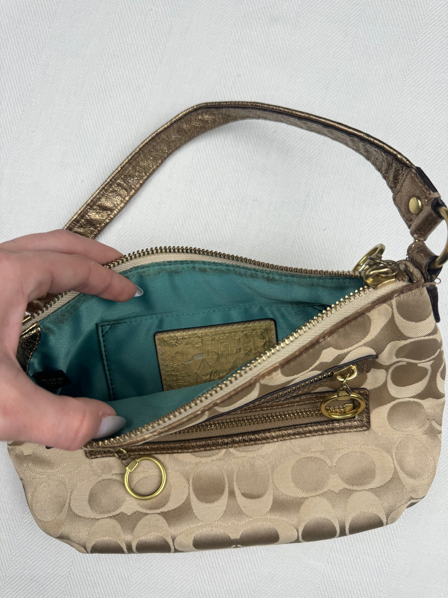 Gold Coach Bag