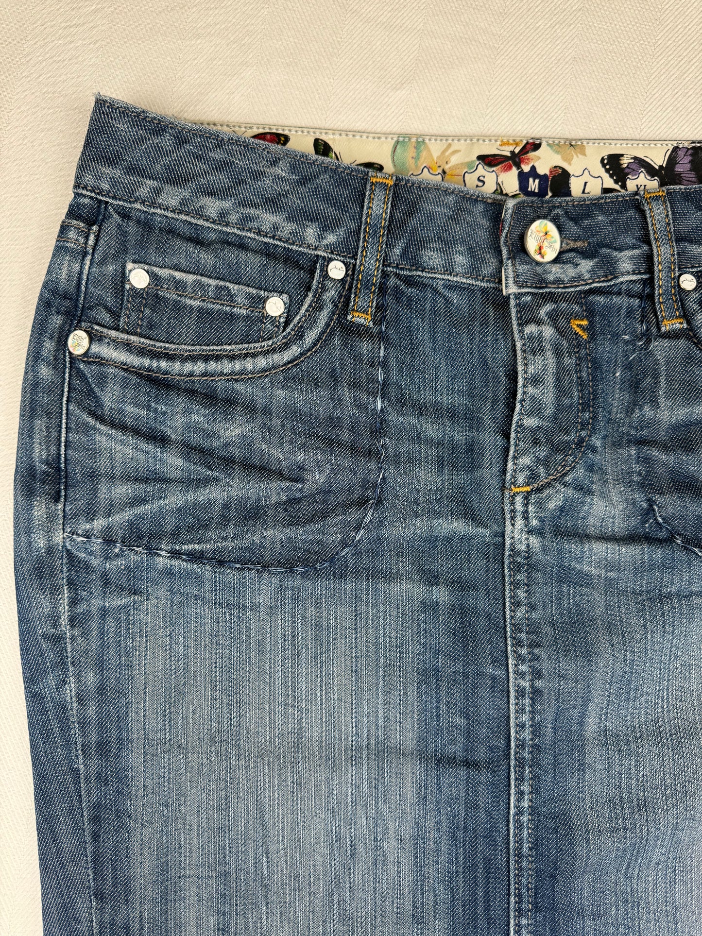 Denim Midi Skirt