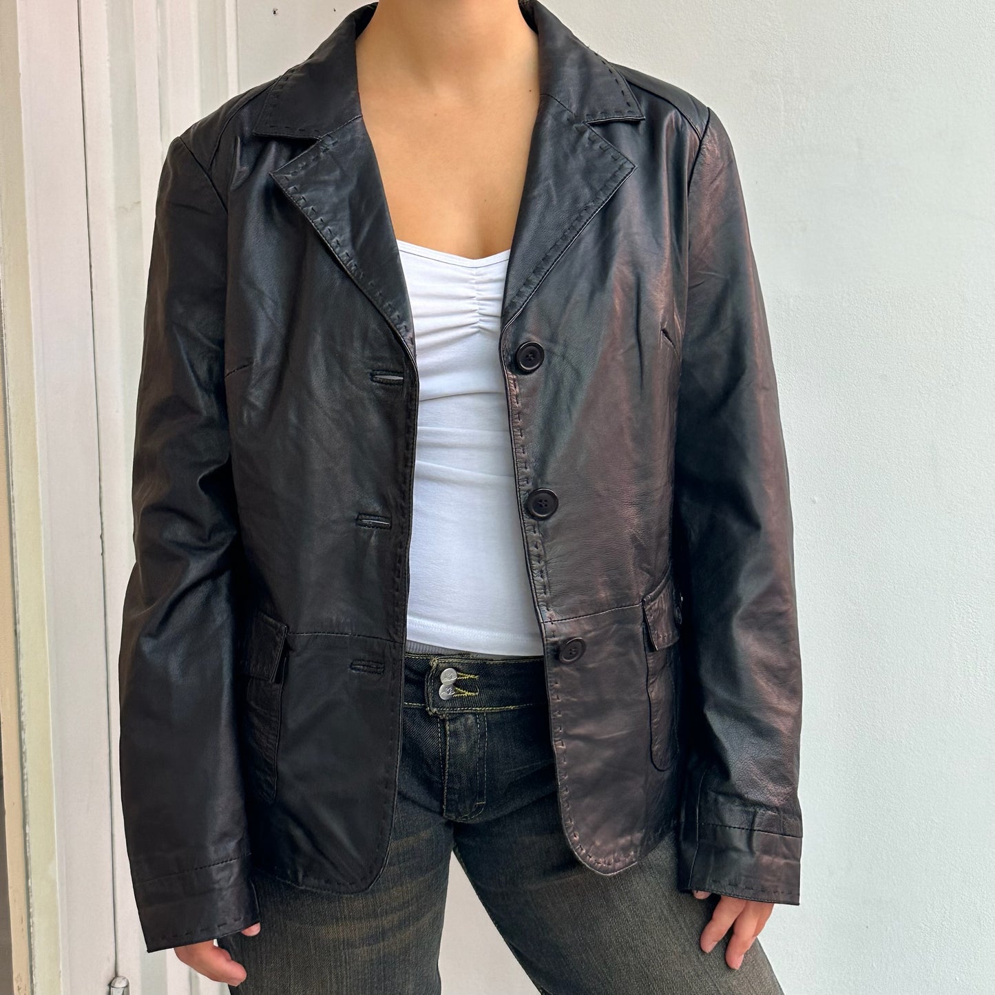 90er Lederjacke