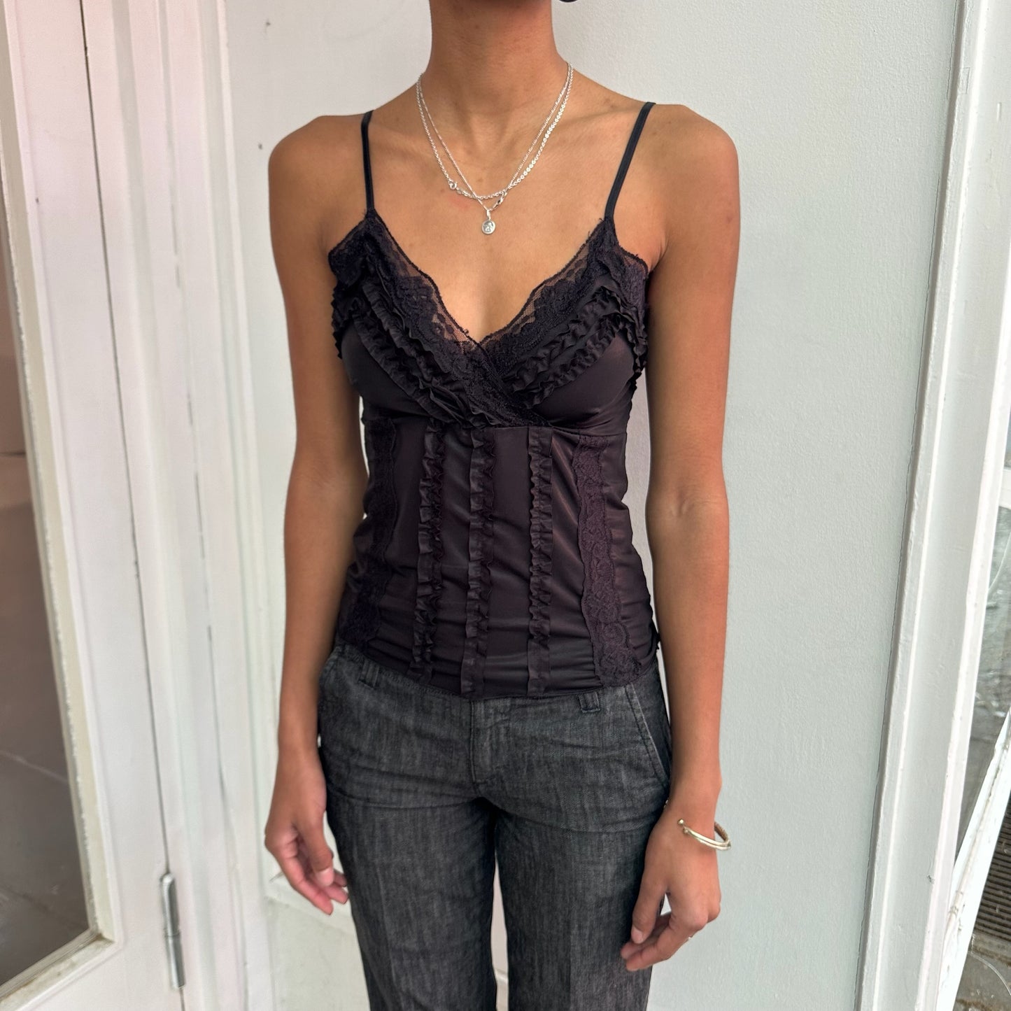 Schwarzes Cami