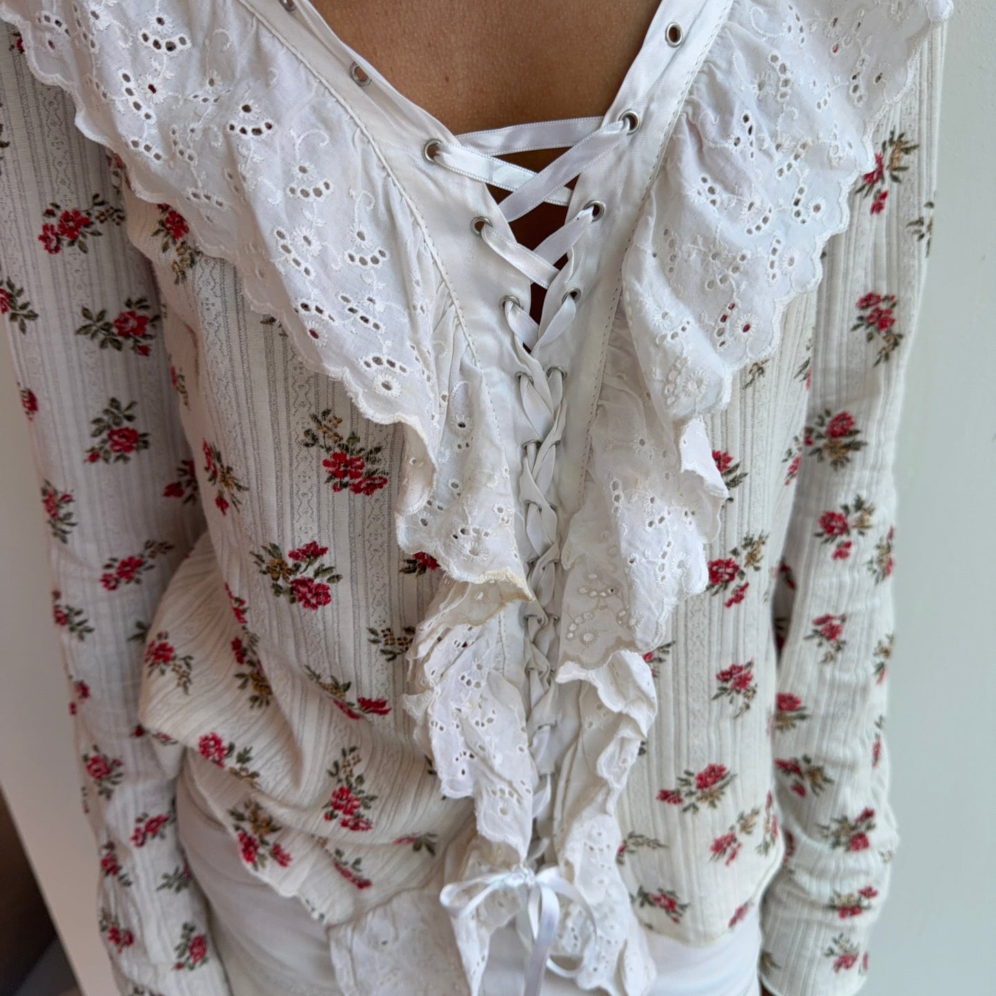 Floral Ruffle Top