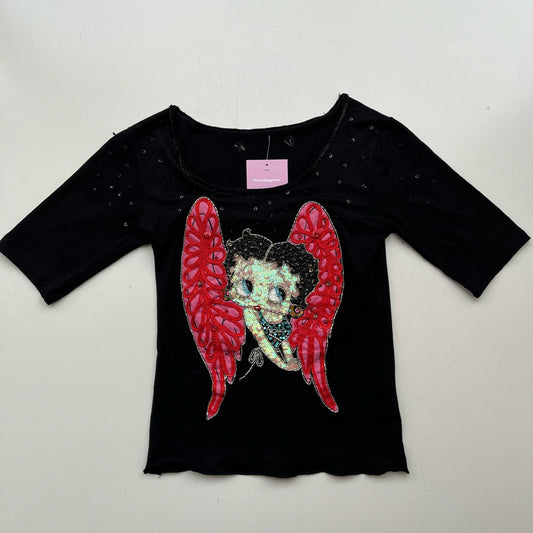 Betty Boop Glitter Top