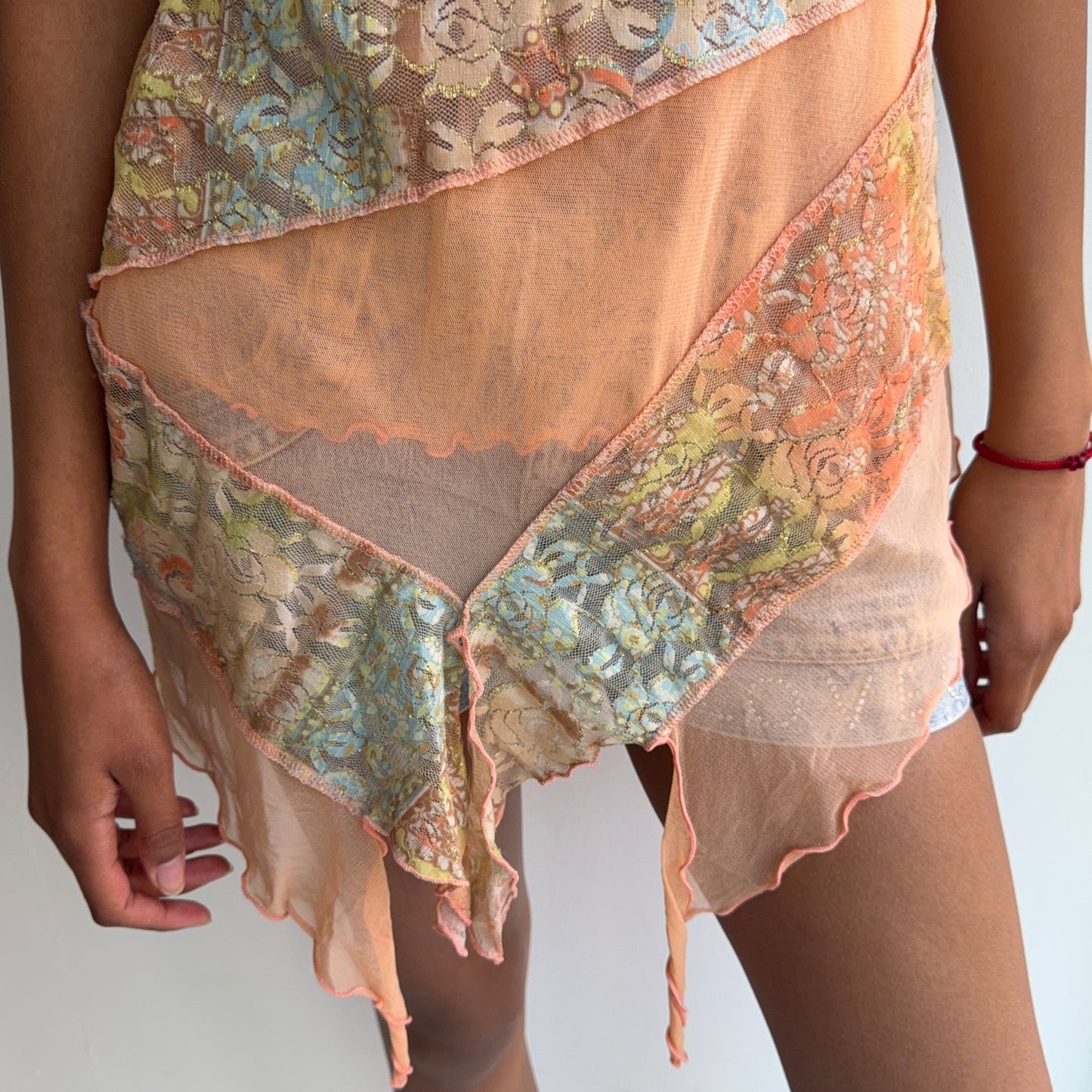 Asymmetrical Coral Top
