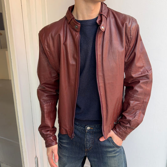 Burgundy Leather Jacket
