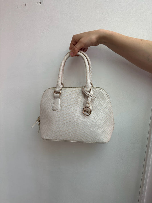 Weiße Handtasche
