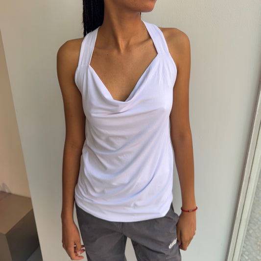 White Halter Top