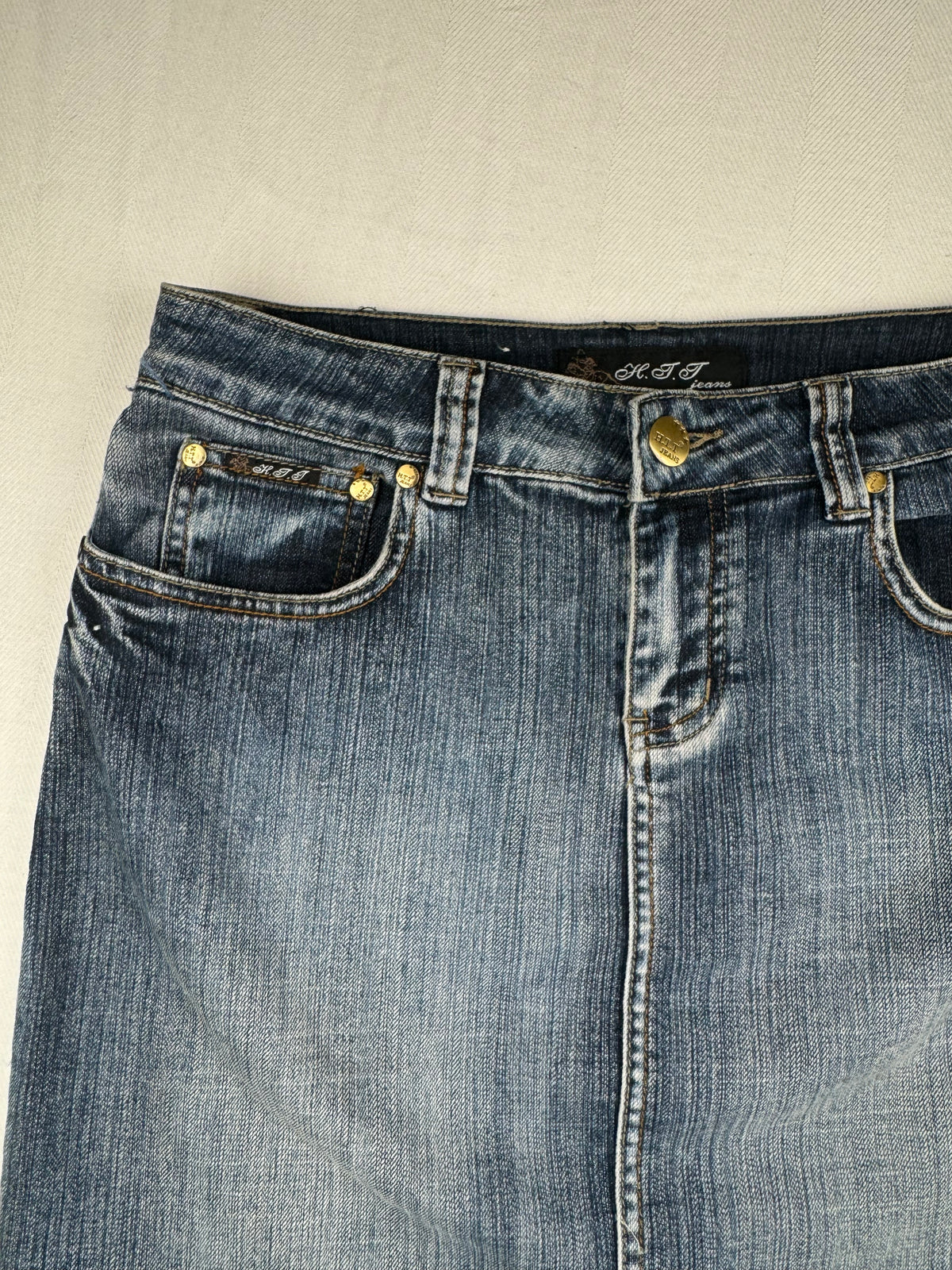 Denim Midi Skirt