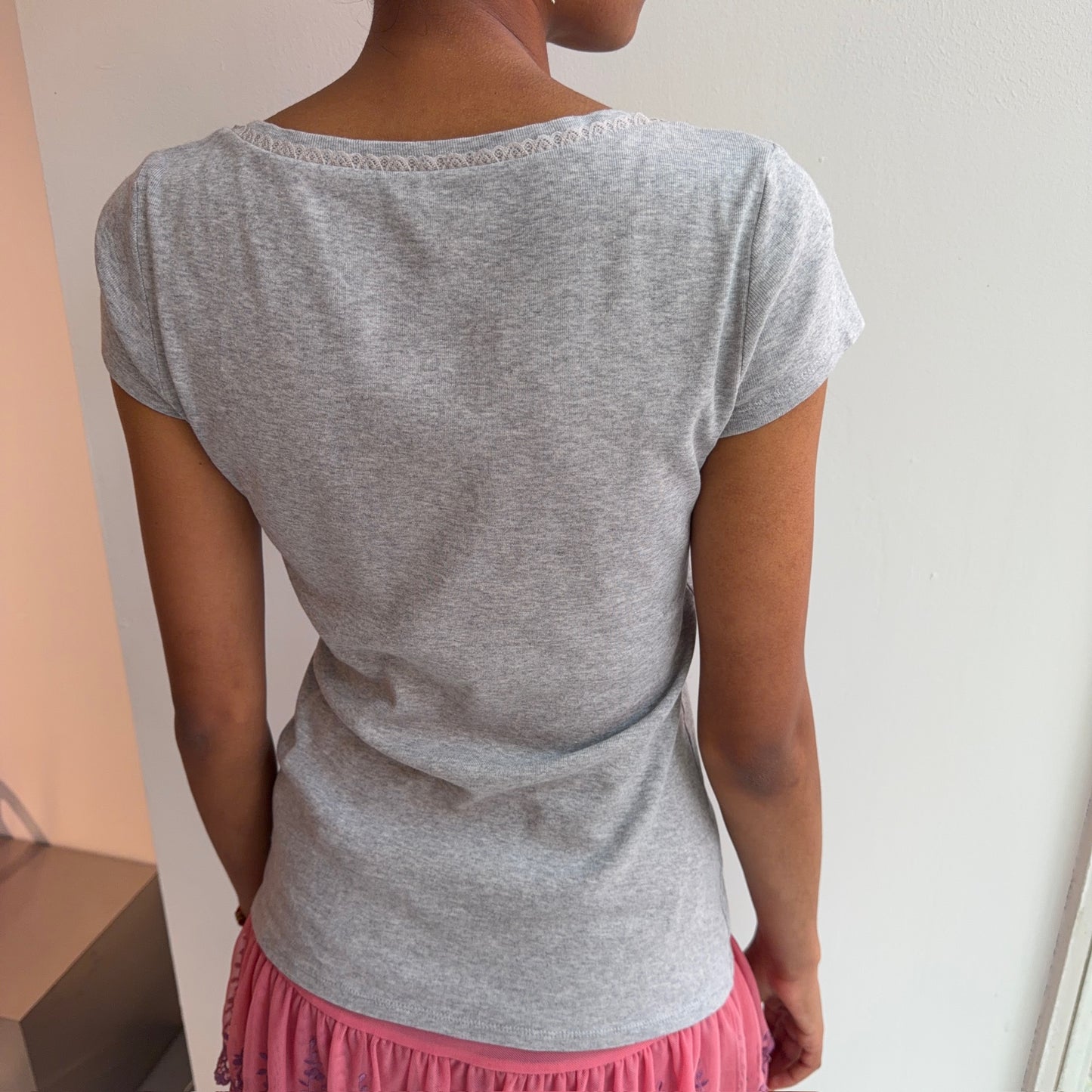 Grey Baby Tee