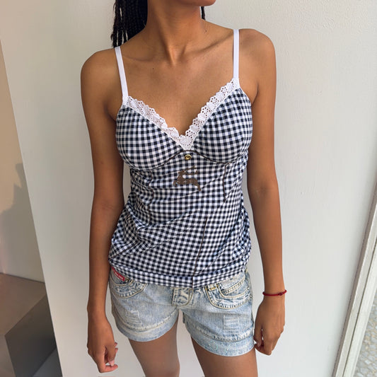 Checkered Cami Top