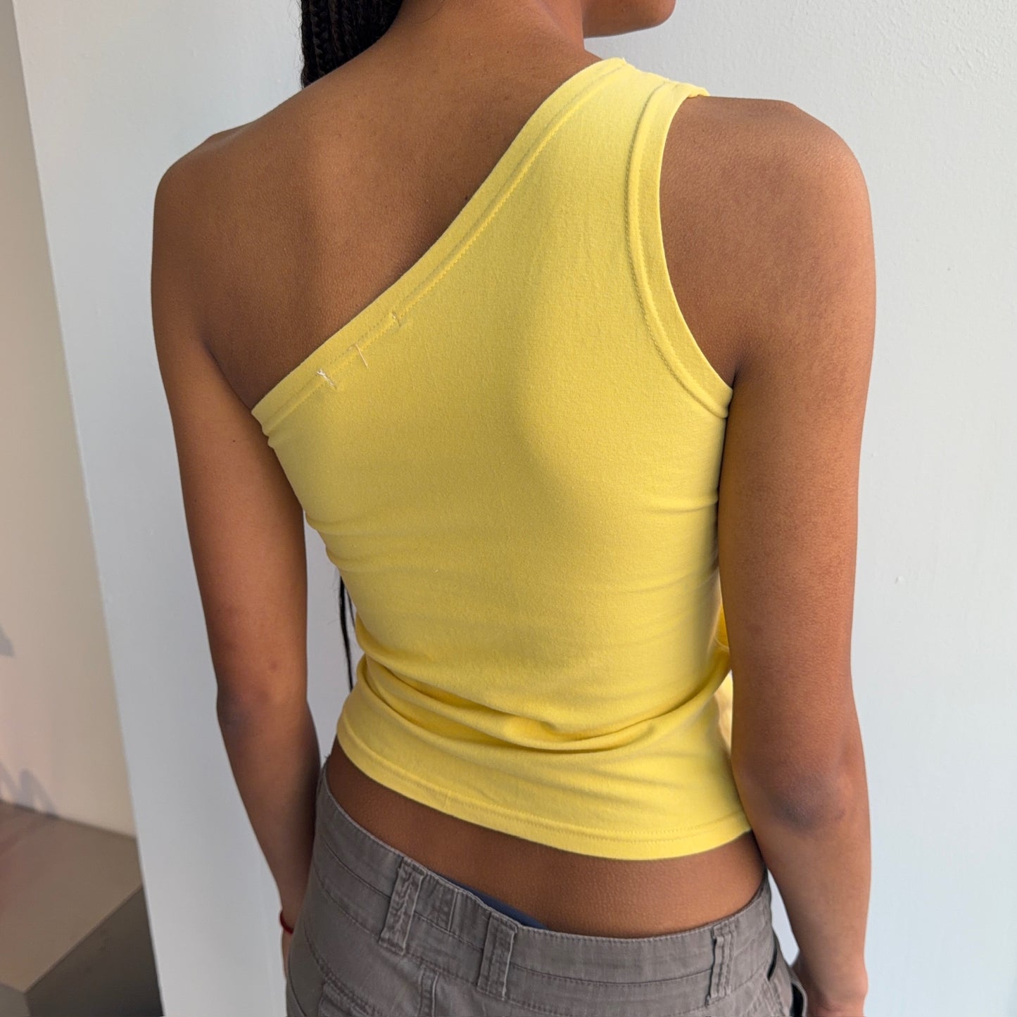 Yellow One Shoulder Top