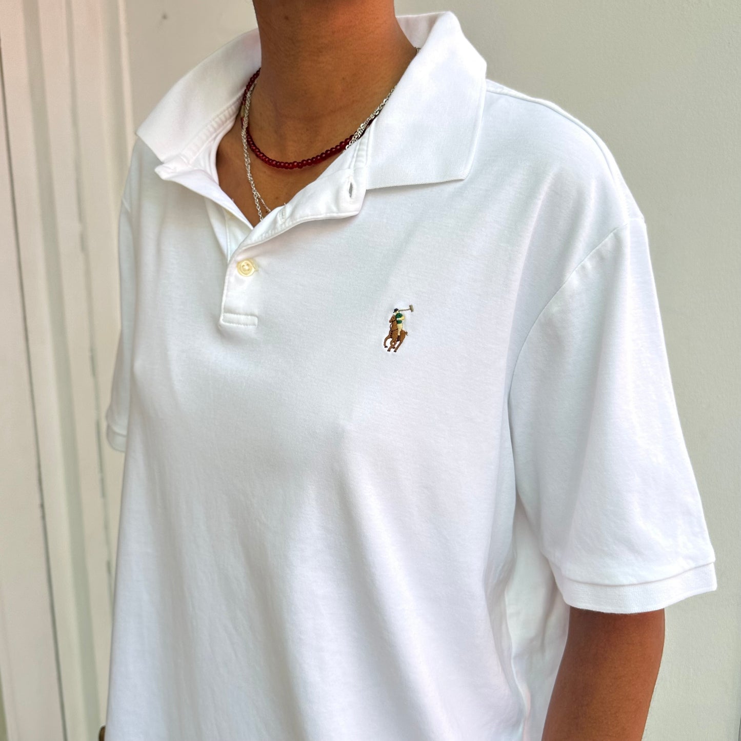 Weißes Ralph Lauren Polo T-shirt