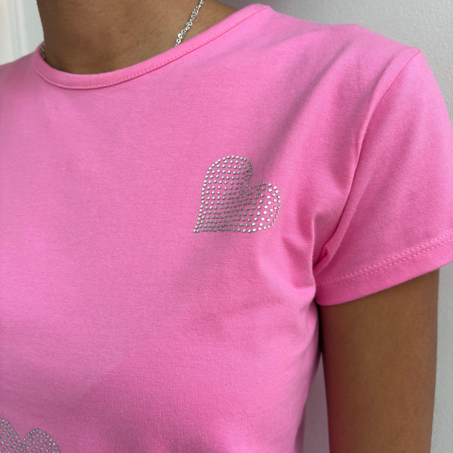 T-shirt with rhinestones