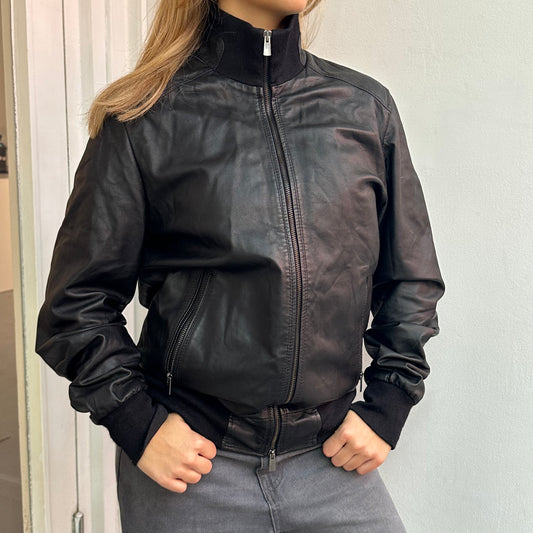 Lederbomberjacke