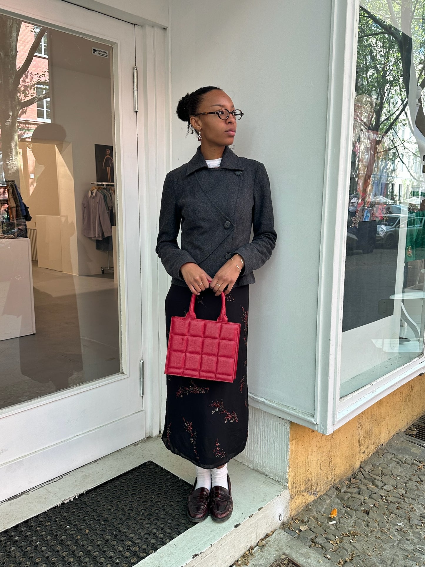 Rote Handtasche