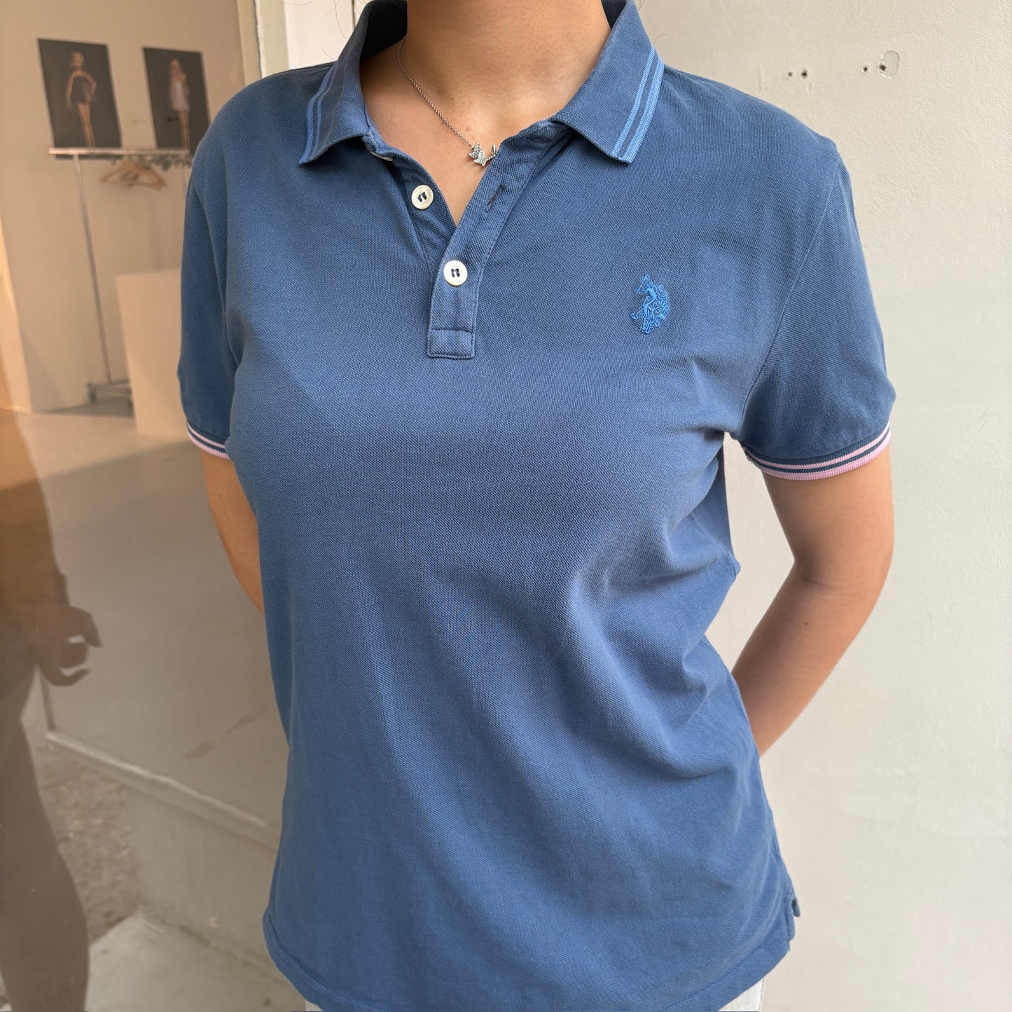 Blue polo t-shirt