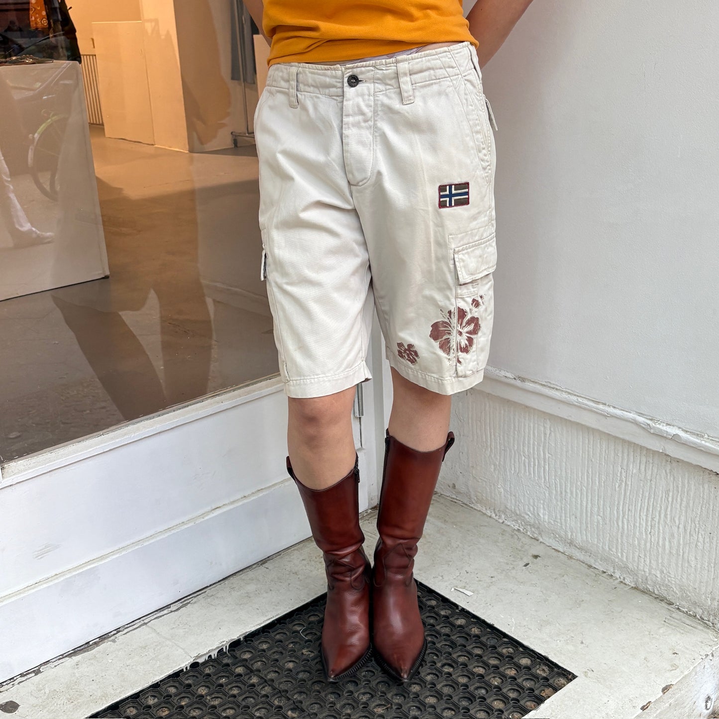 Beige Shorts