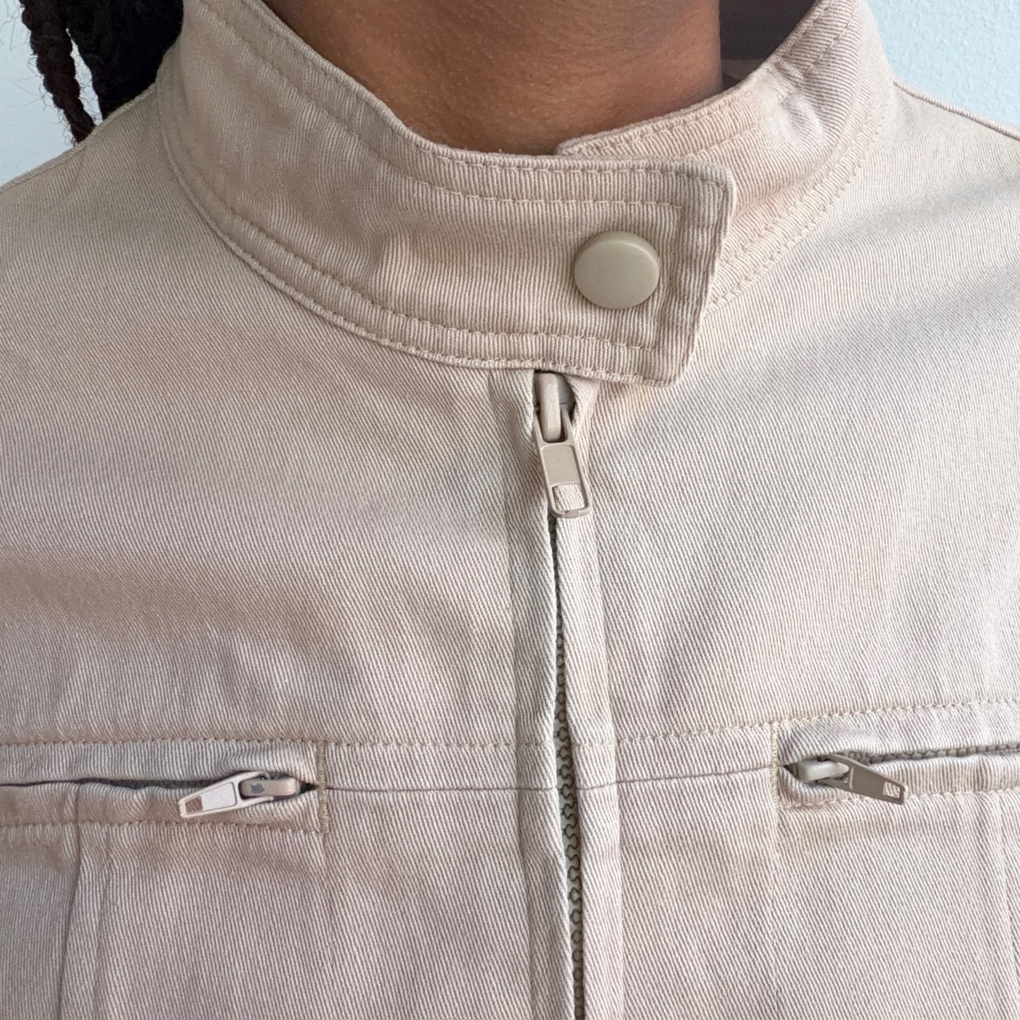 Beige Denim Jacket