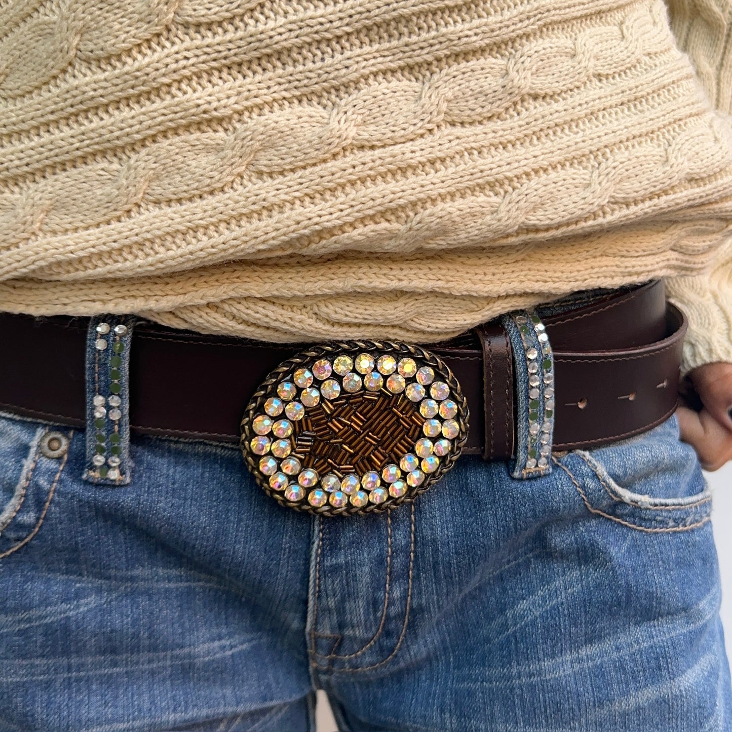 Glitter Buckle belt
