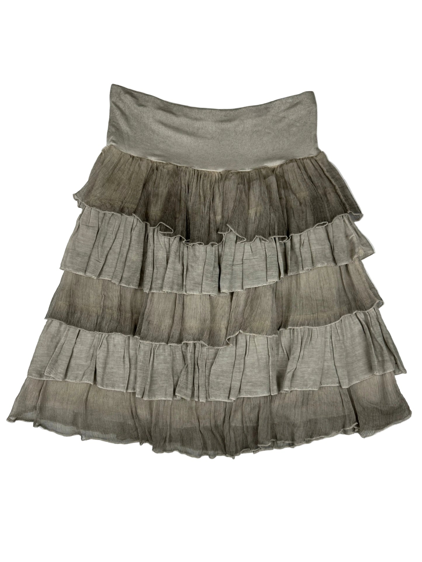 Beige Flowy Skirt